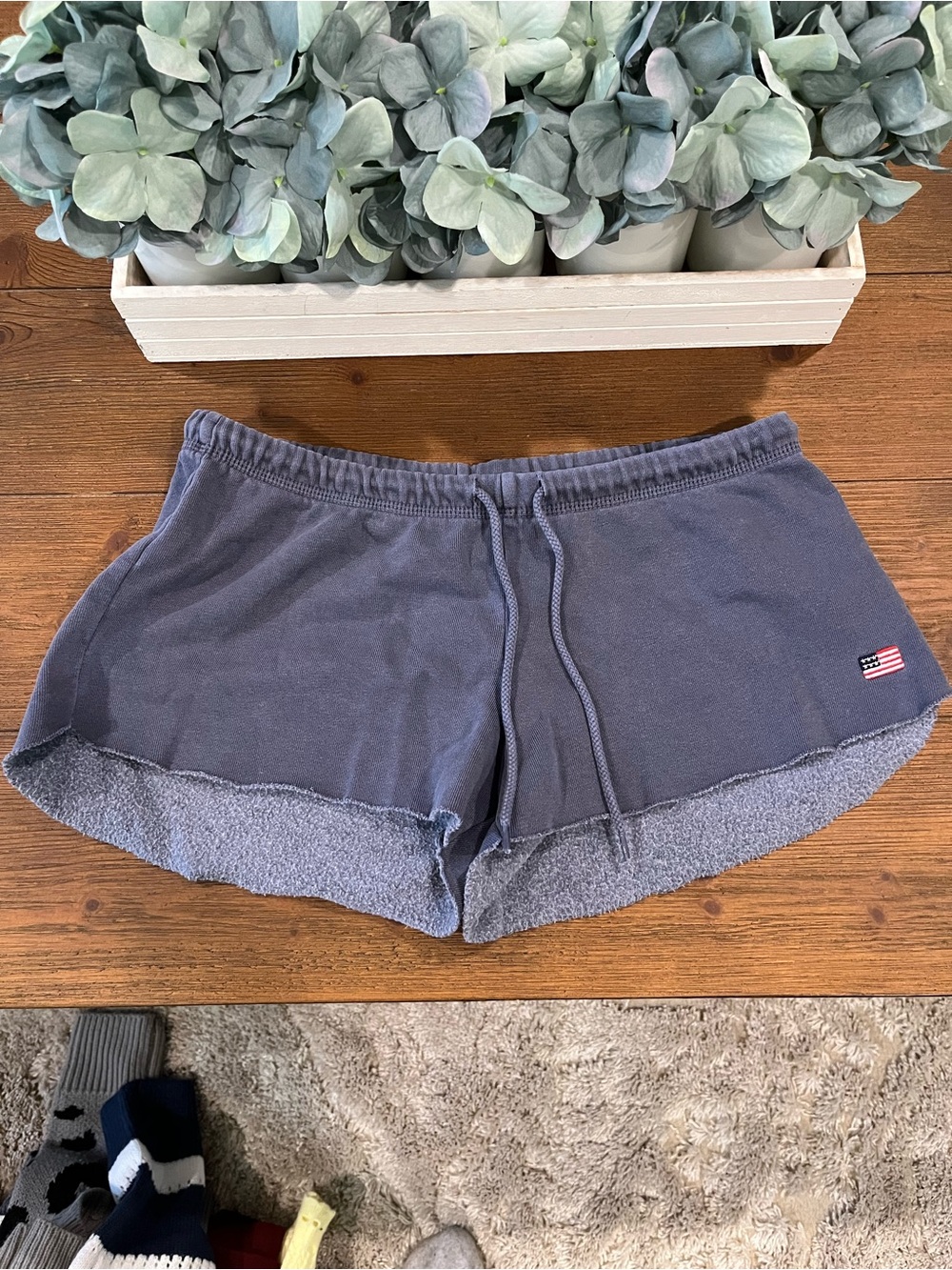 Brandy Melville Marcie Sweatshorts in Faded Blue - Picture 7 of 10